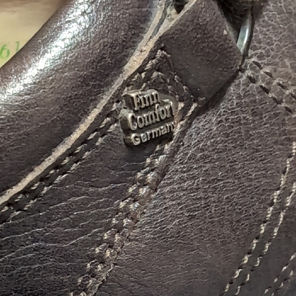 Finn Comfort Brown Leather Lace Sneakers - Picture 3 of 8